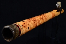 Port Orford Cedar Burl Native American Flute, Minor, Low E-4, #F16F